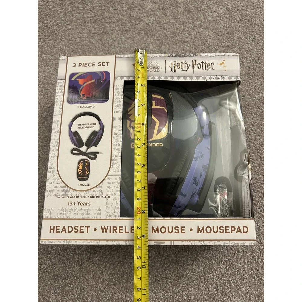 Harry Potter Gaming Set Unisex OS Multi New Gryffindor‎ Headset Mouse Mousepad